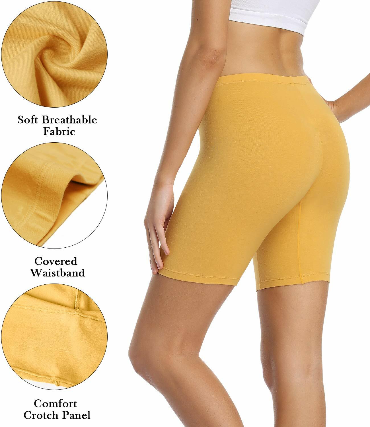 wirarpa Women Cotton Boy Shorts Underwear 3 Pack Anti Chafing XL