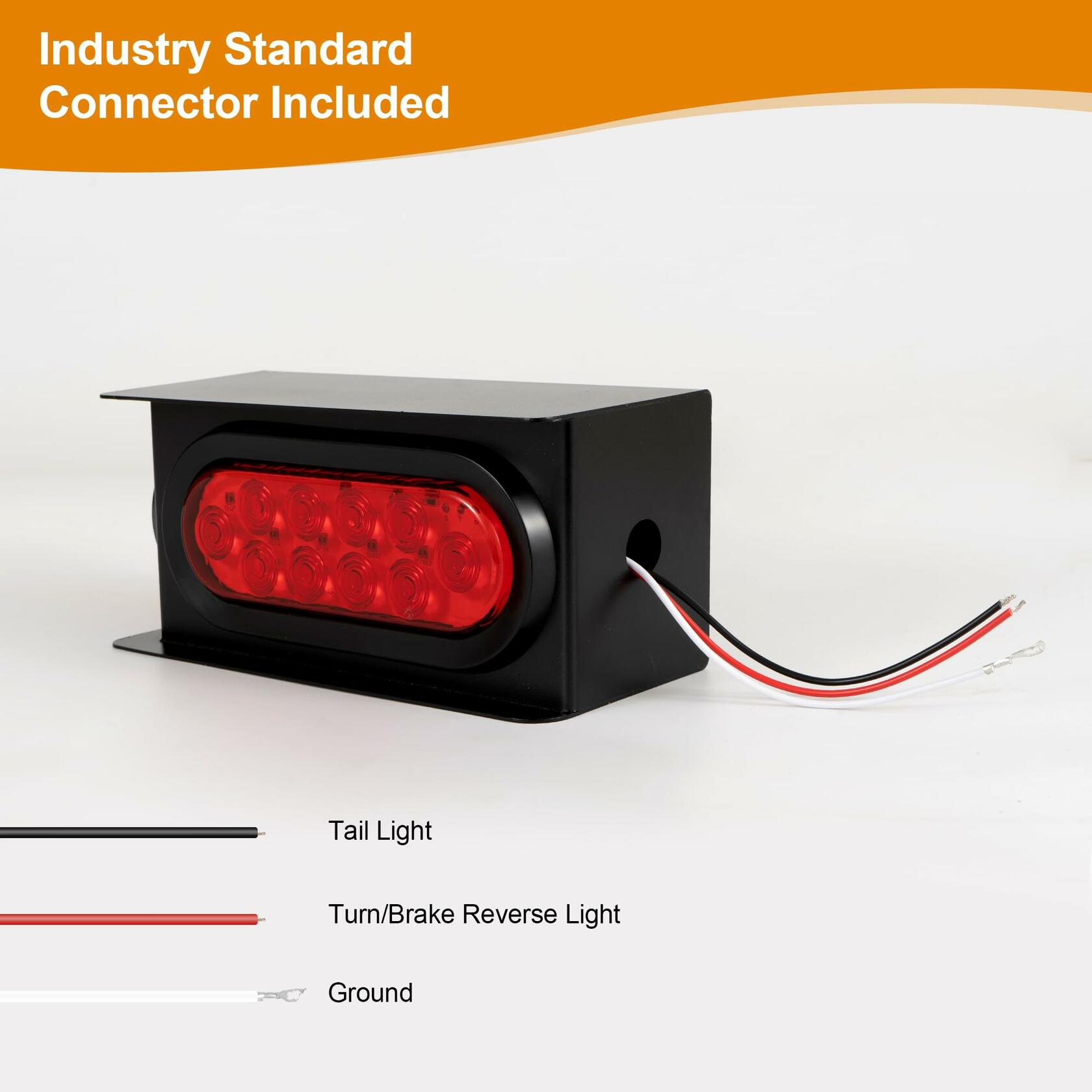 RUNHWEE LED Trailer Tail Lights Brake Stop Turn RV Camper DOT Pair