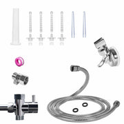 Shower Enema Kit Vaginal Anal Cleaning System 6 Nozzles Metal Hose