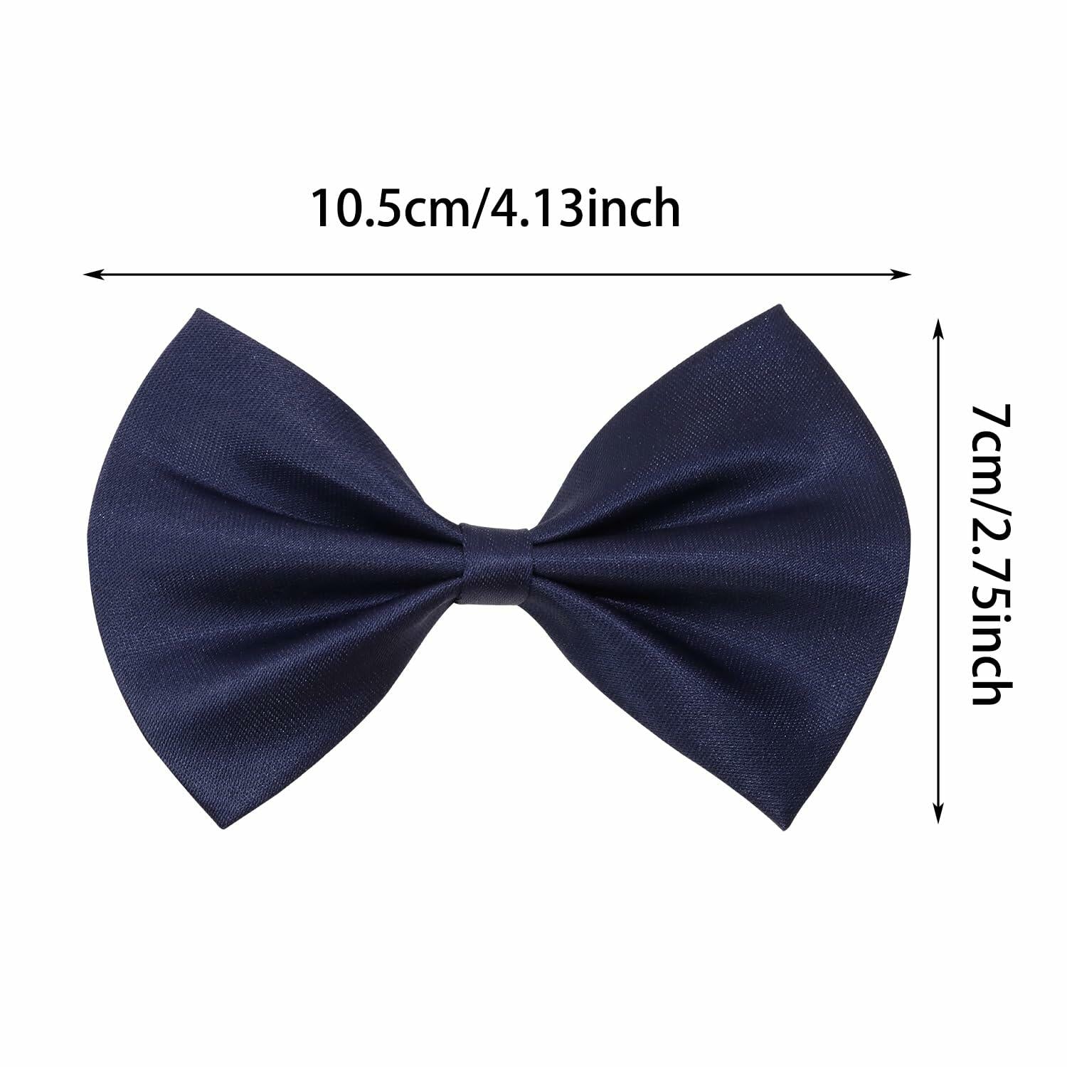 PPhtony 2pcs Satin Pre-Tied Bow Ties Adjustable Formal Tuxedo Purple