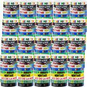 VioraWhite 400pcs Hispanic Heritage Month Silicone Rubber Bracelets Bulk