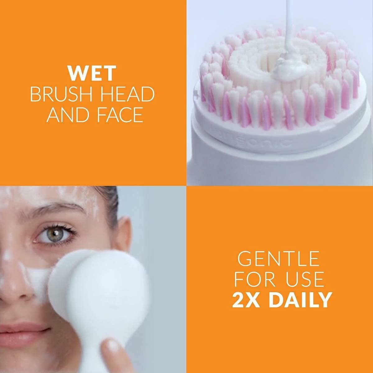 Clarisonic Sensitive Facial Cleansing Brush Head Replacement 2 Count