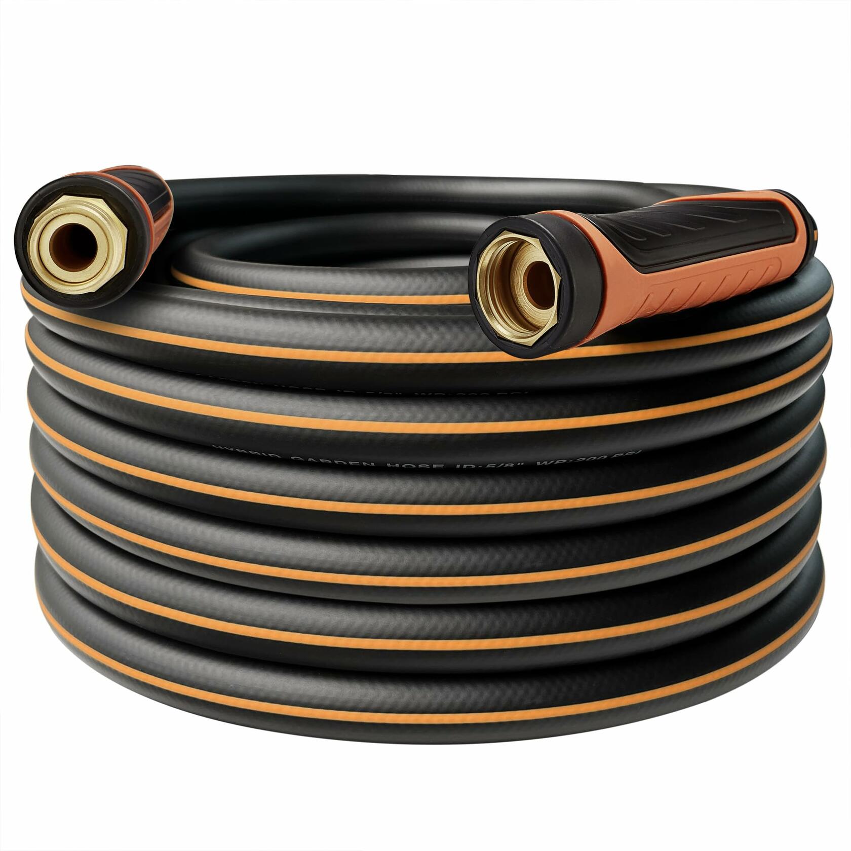 DayisTools Hybrid Garden Hose 50FT Flexible Water Hose Brass Fittings