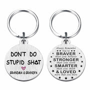 Viayen Teen Boys Valentines Day Gifts Keychain Love Grandpa and Grandma