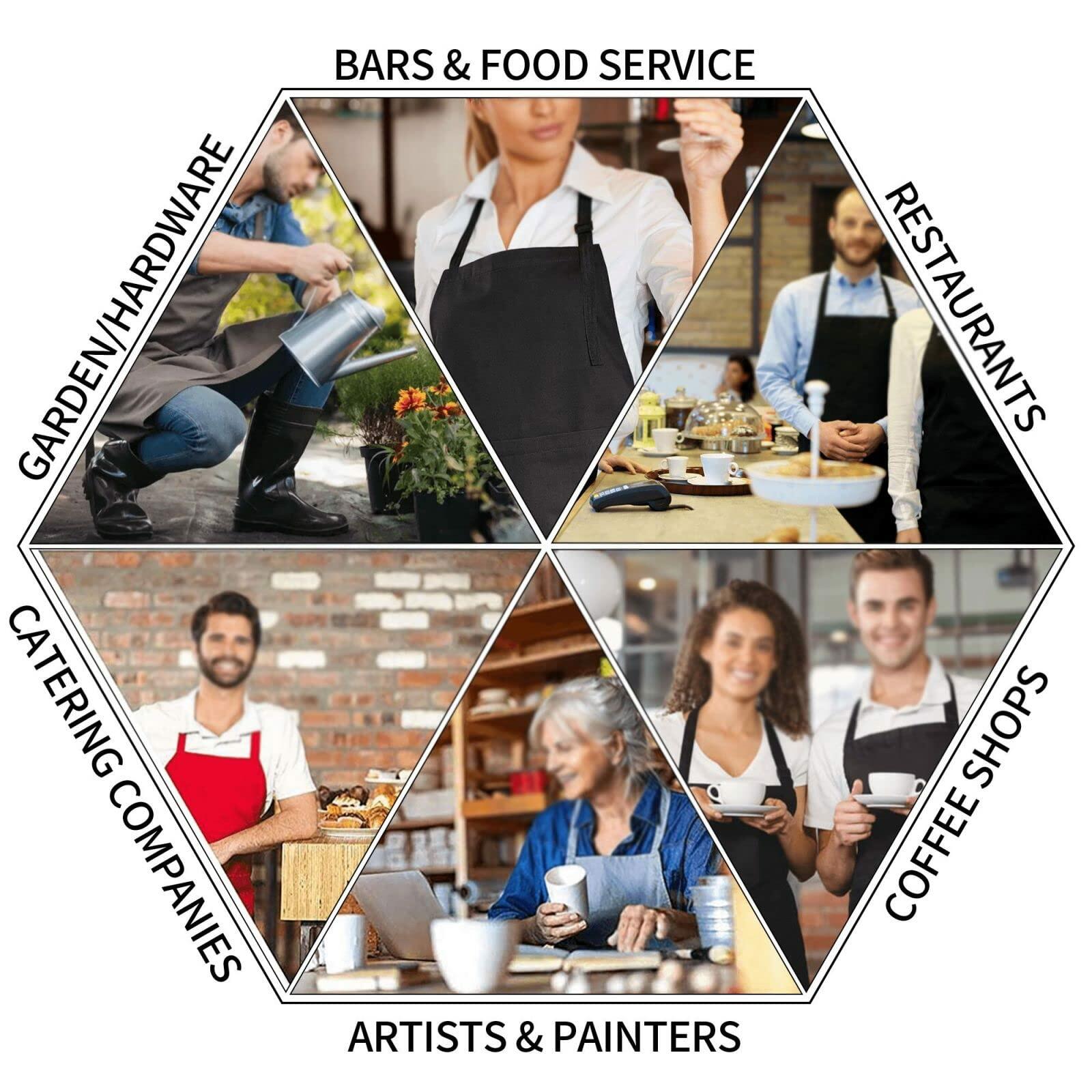 Fenmshairy Sugar Skull Flower Chef Apron Adjustable Neck 2 Pockets One Size