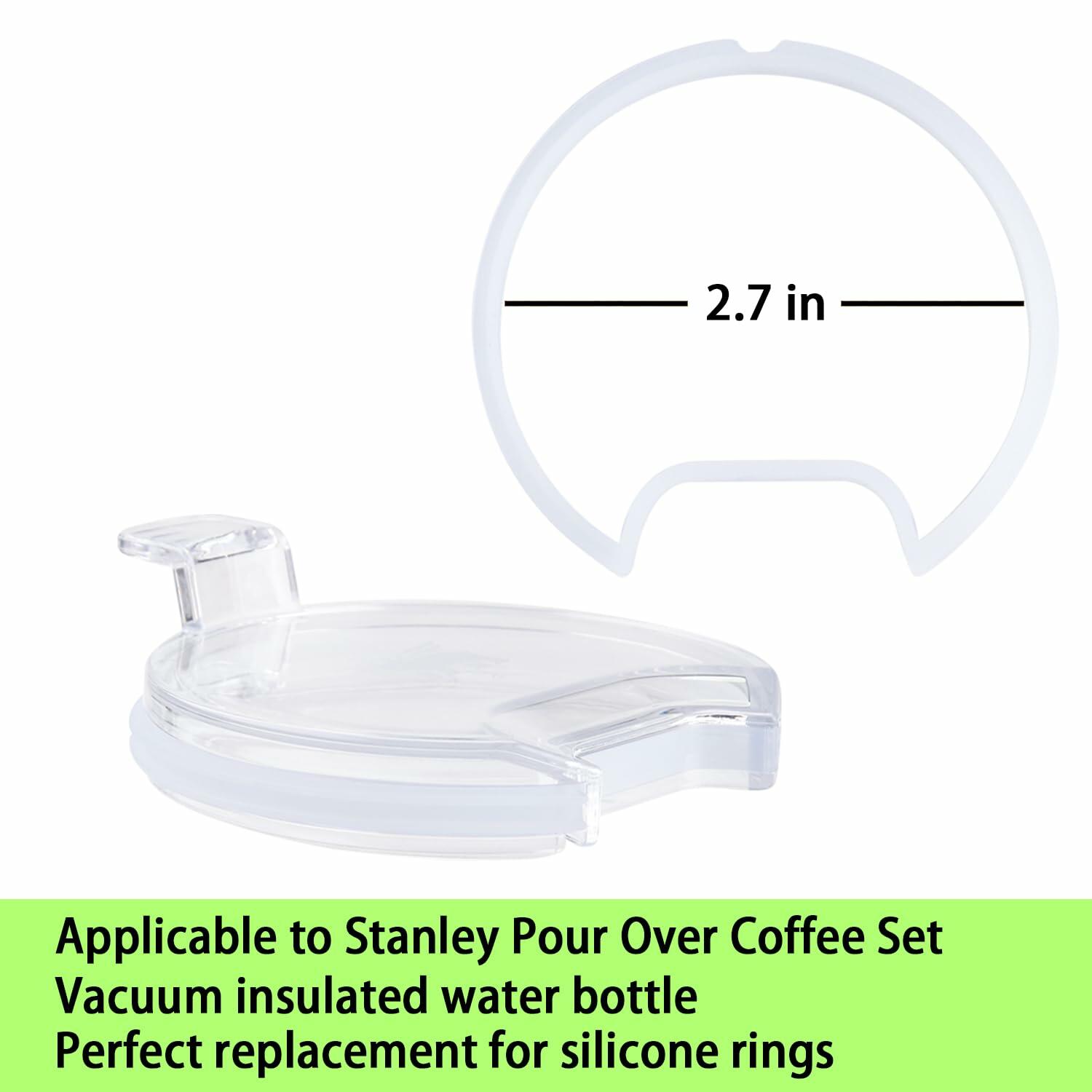 Generic Stanley Camp Mug Lid Gasket Rubber Seal Replacement 8pcs Black White