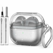 OFELUMTIZE Galaxy Buds 3 Pro Case Cover Glitter Clear Silicone Keychain Kit
