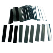 Phocaea 100 Pcs 1/2x2'' Rectangle Glass Mirror Mosaic Tiles Silver Craft