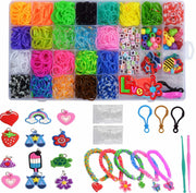 YUSLROB Rubber Band Bracelet Making Kit 2000+ Multi-Color Bands Kids