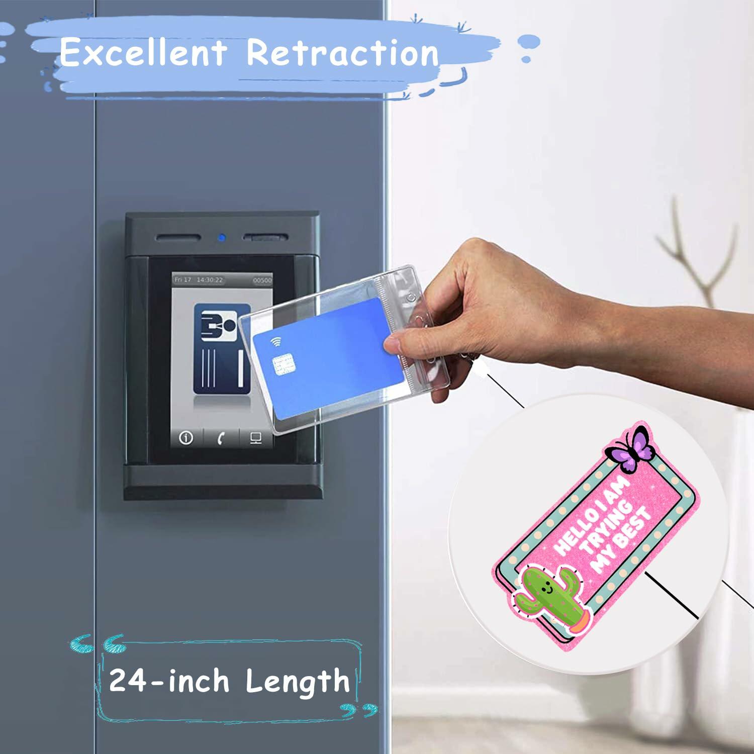 Hitluste Funny Nurse Badge Reel Retractable Clip Acrylic Medical Badge Holder