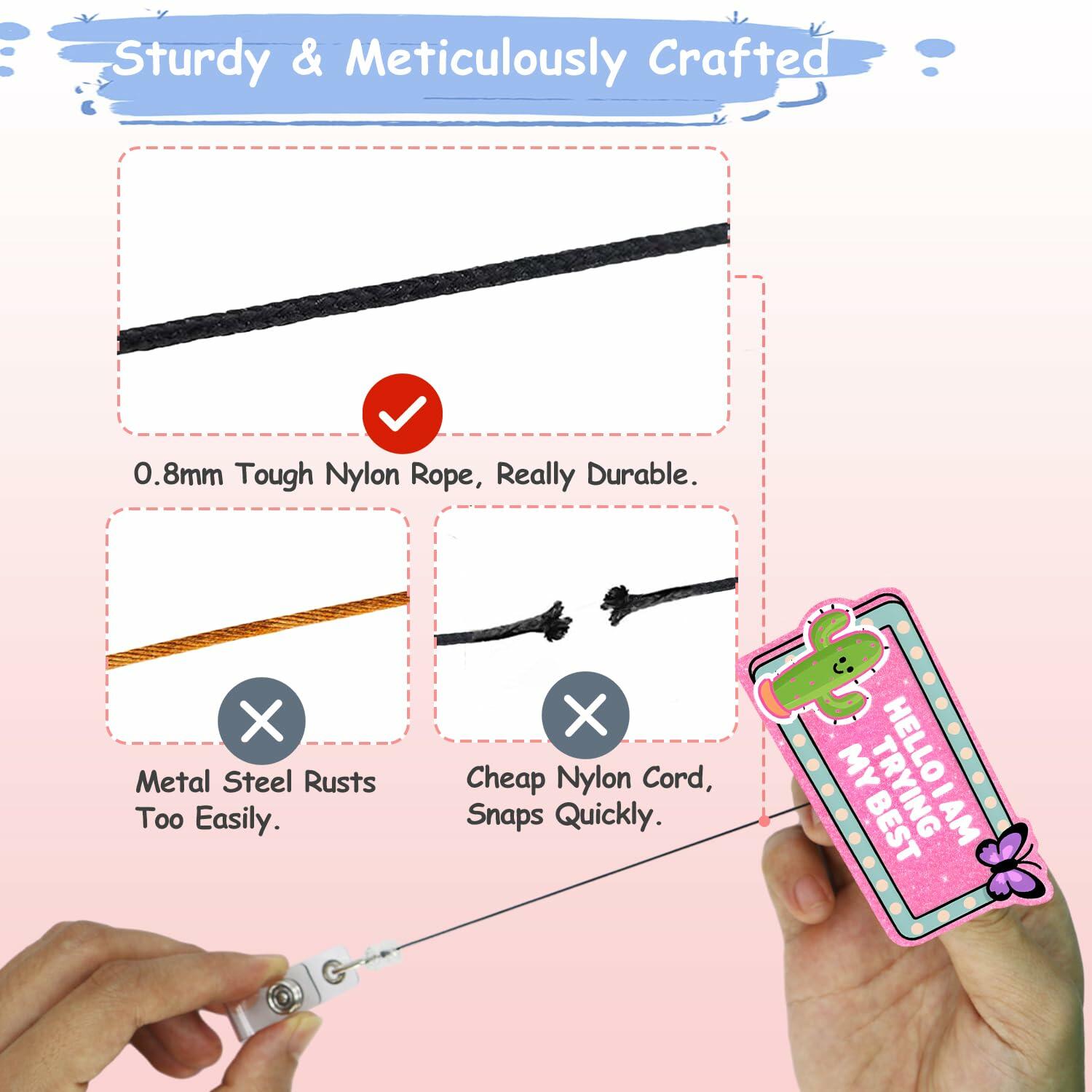 Hitluste Funny Nurse Badge Reel Retractable Clip Acrylic Medical Badge Holder