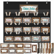 Fulmoon 86 Pc Class Jobs Pocket Chart Set Teacher Helper Home Sweet