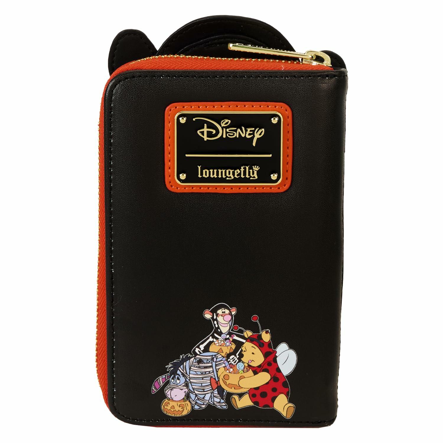 Loungefly Winnie The Pooh Skeleton Tigger Zip Wallet Black/Orange ONE SIZE