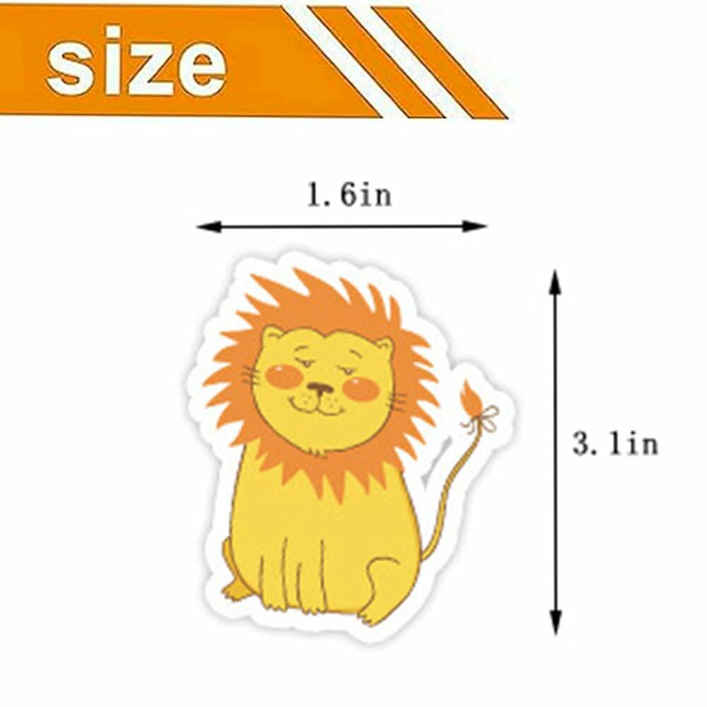 Debuosim 200 Pcs Cute Animal Waterproof Vinyl Stickers for Kids Teens Girls Boys