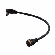 LARRITS HDMI 2.0 Cable 1FT 90 Degree Elbow Ultra Short 4K 60Hz Black
