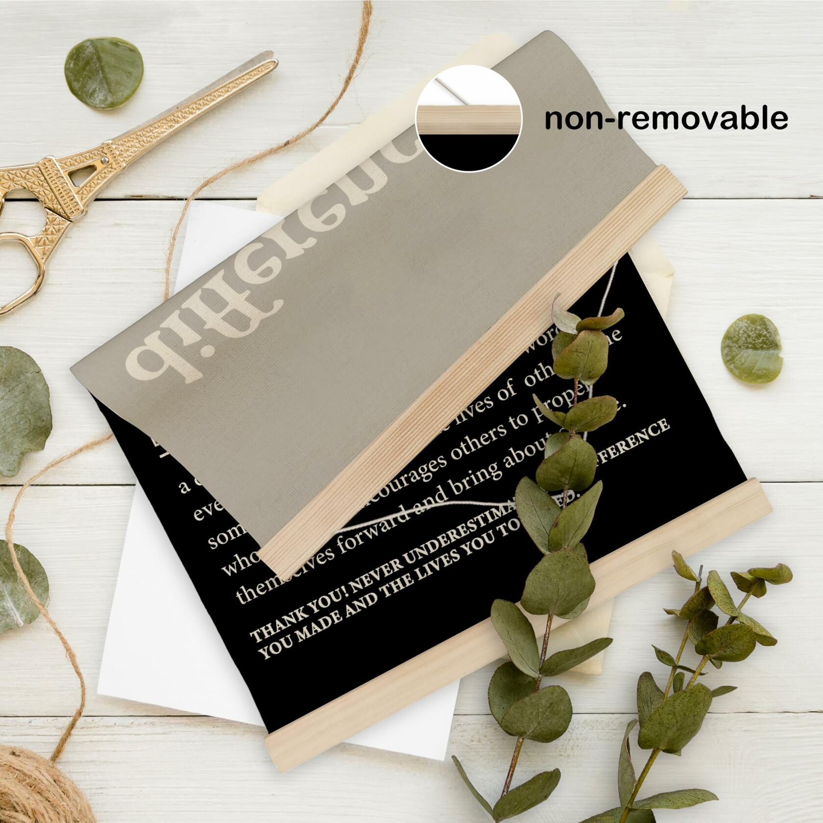 HRQKO Difference Maker Poster Hanger Frame Modern Minimalist 12x16 Black