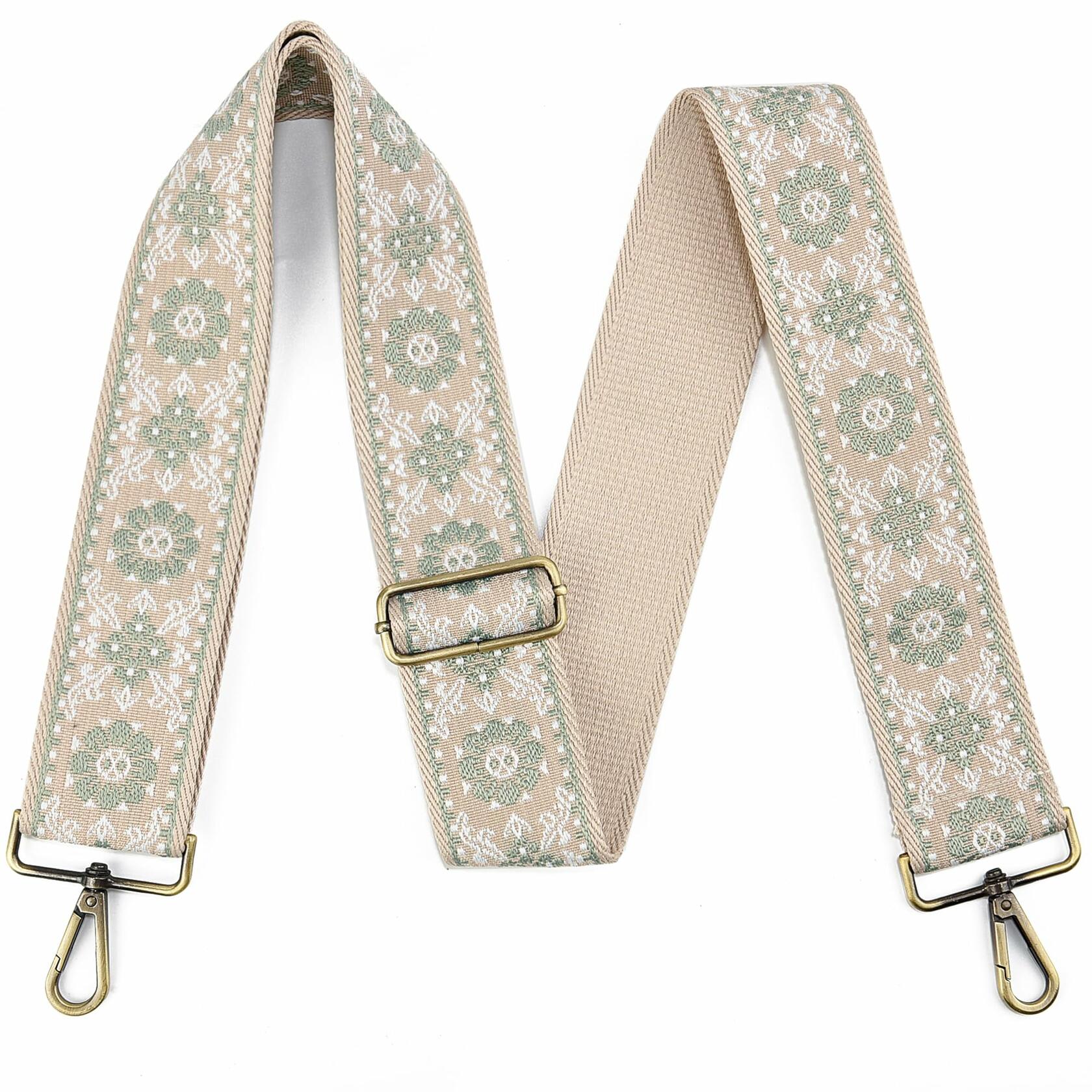 LVYOUME Purse Strap Silver Hardware 2" Wide Adjustable Extra Long Crossbody