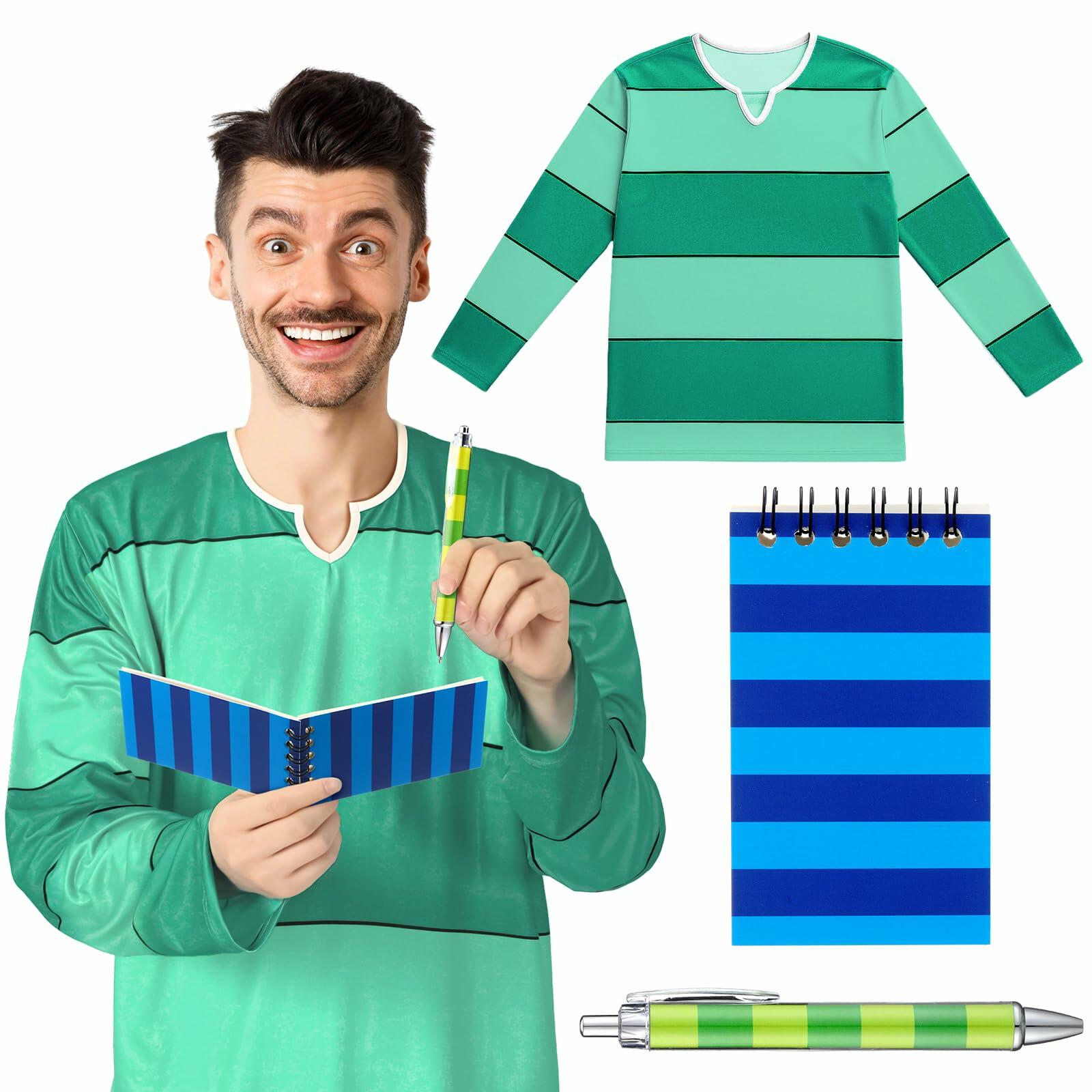 Jecery Halloween Costume Accessory Set Green Blue One Size