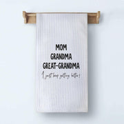 XUISWELL Grandma Gifts Kitchen Towels Great Grandma 16x24 Inch
