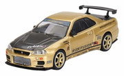 True Scale Miniatures Nissan Skyline GT-R R34 Top Secret Gold 1/64