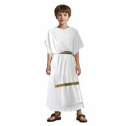 VZQI Greek Toga Costume Kids Roman Halloween Boy Cosplay White Size M