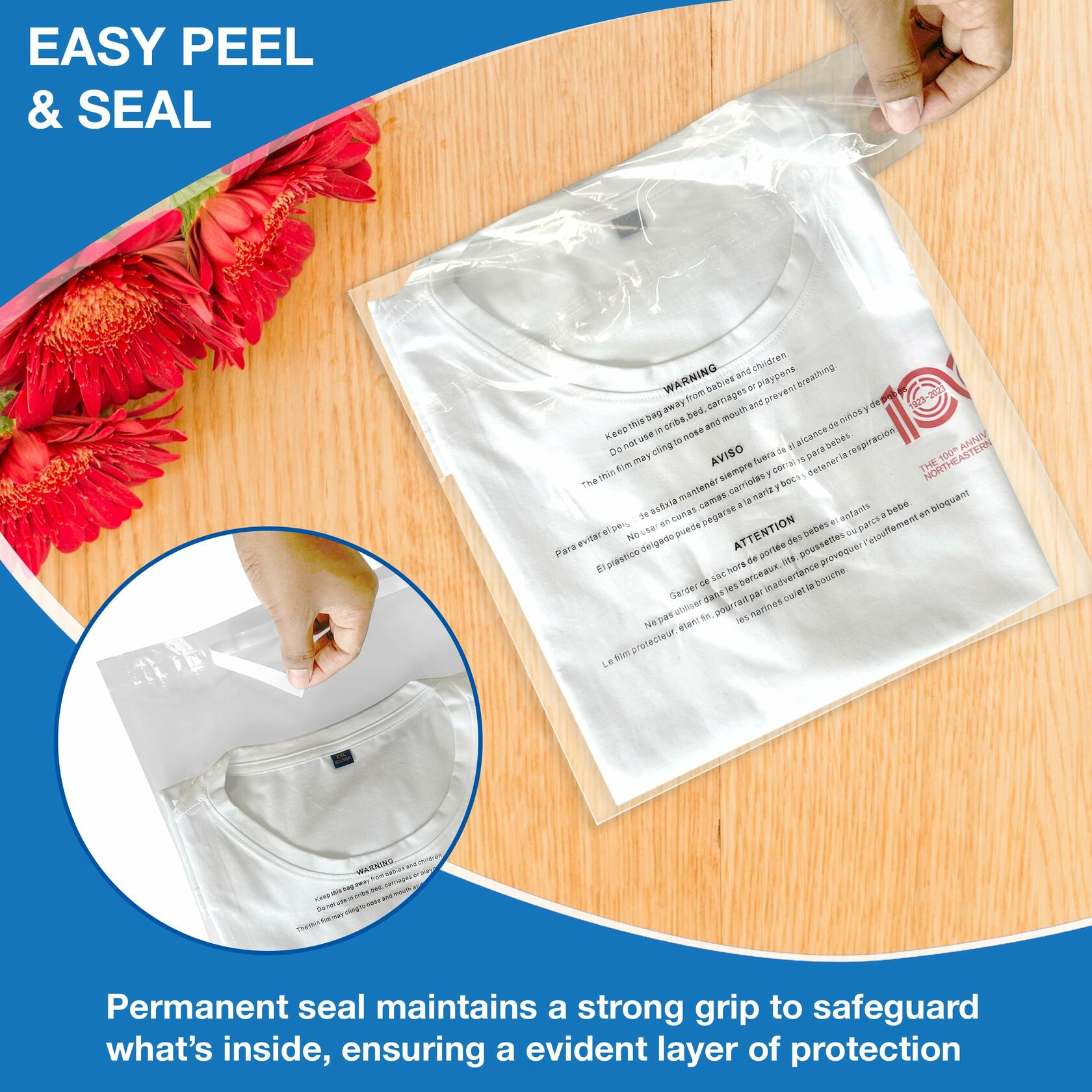 Tararhiah Designs Heavy Duty Poly Mailer Bags 12x15 200Count Suffocation Warning