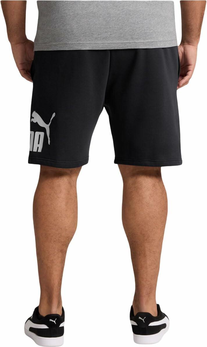 PUMA Men's Big Logo Fleece 10" Shorts Puma White Size 3XL