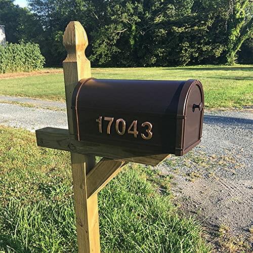 HopeWan 3" Mailbox Address Numbers Self Adhesive 3D Raised Black 2 Sets