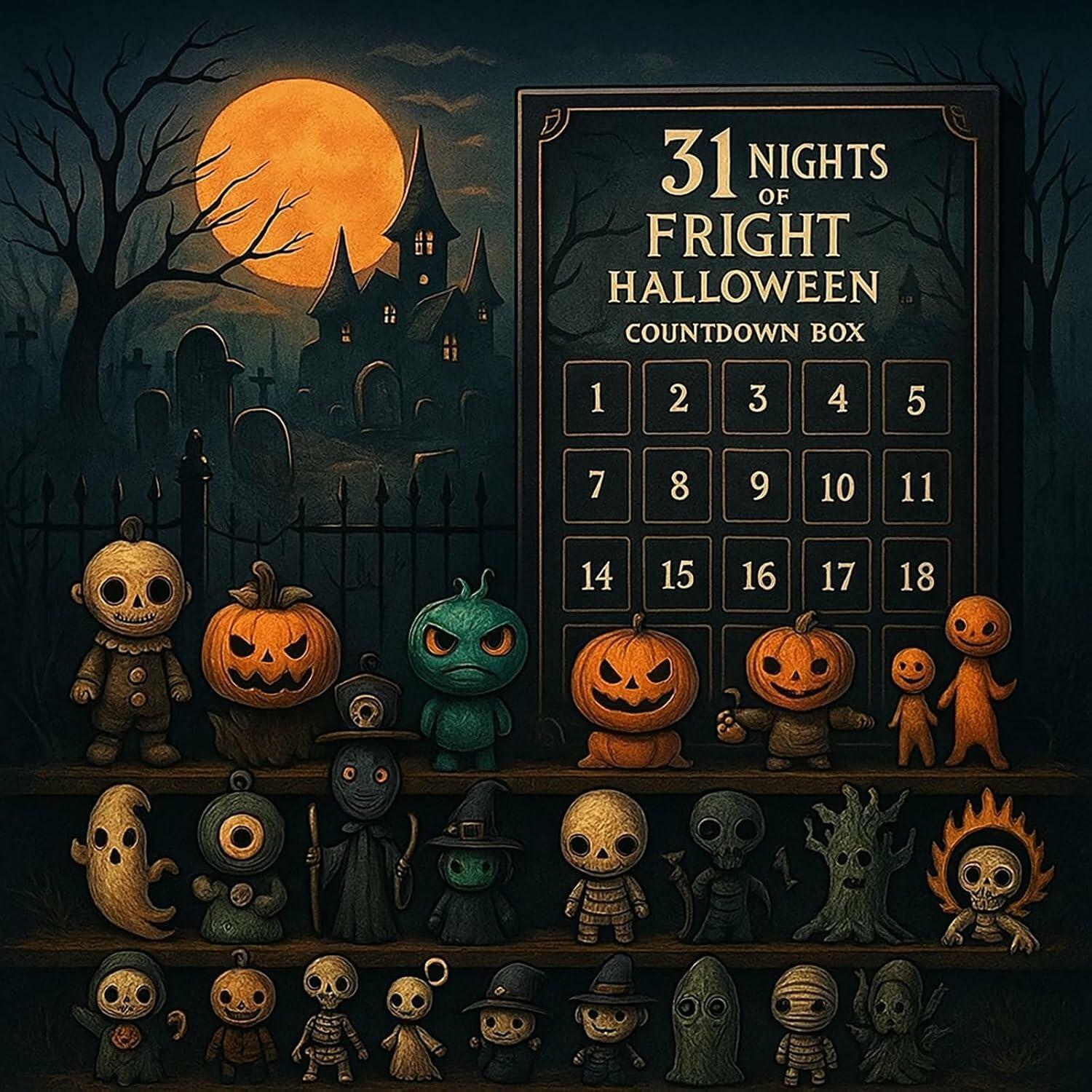 quisenti 31 Days of Halloween Horror Countdown Box 2025 Black 320g