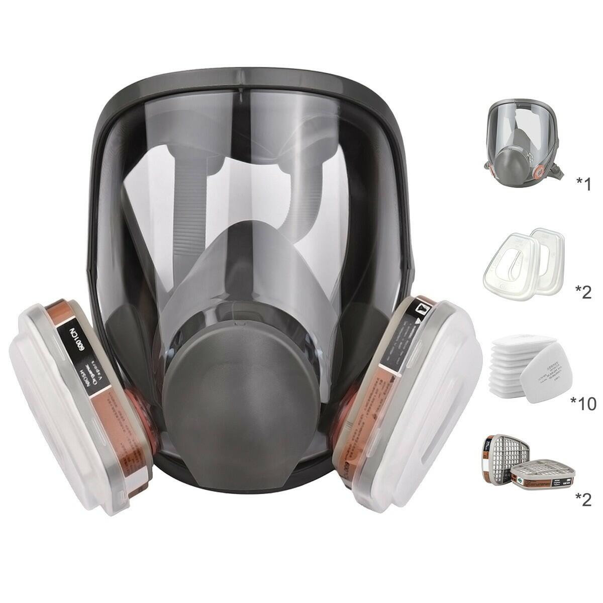 Unbranded 19 IN 1 Reusable Full Face Respirator Model 6800 Universal Size