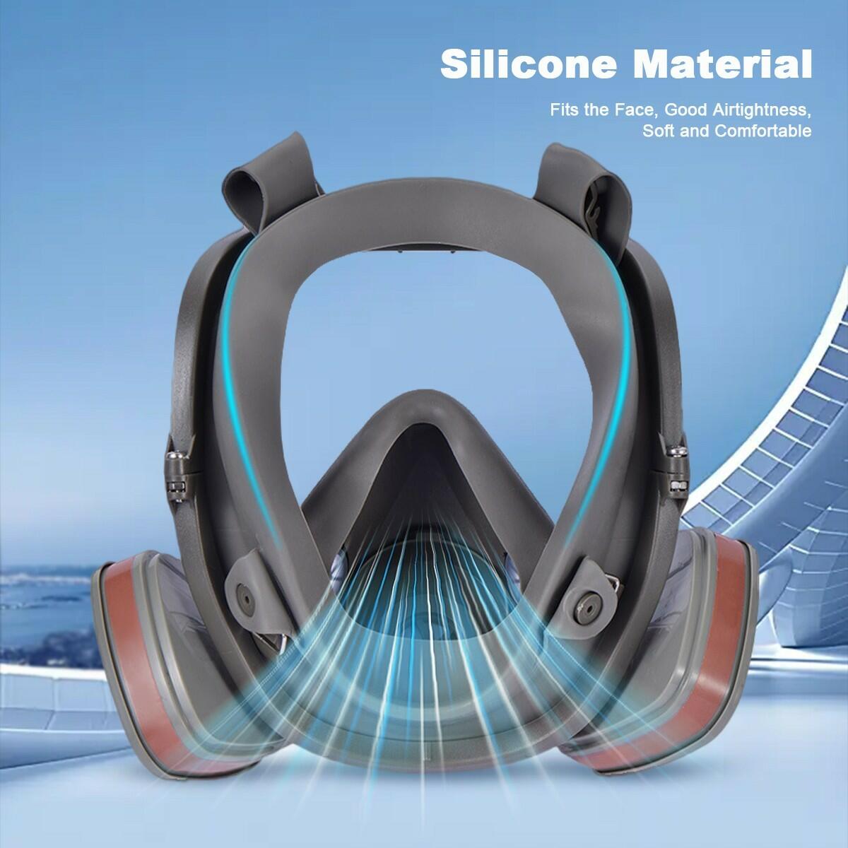Unbranded 19 IN 1 Reusable Full Face Respirator Model 6800 Universal Size