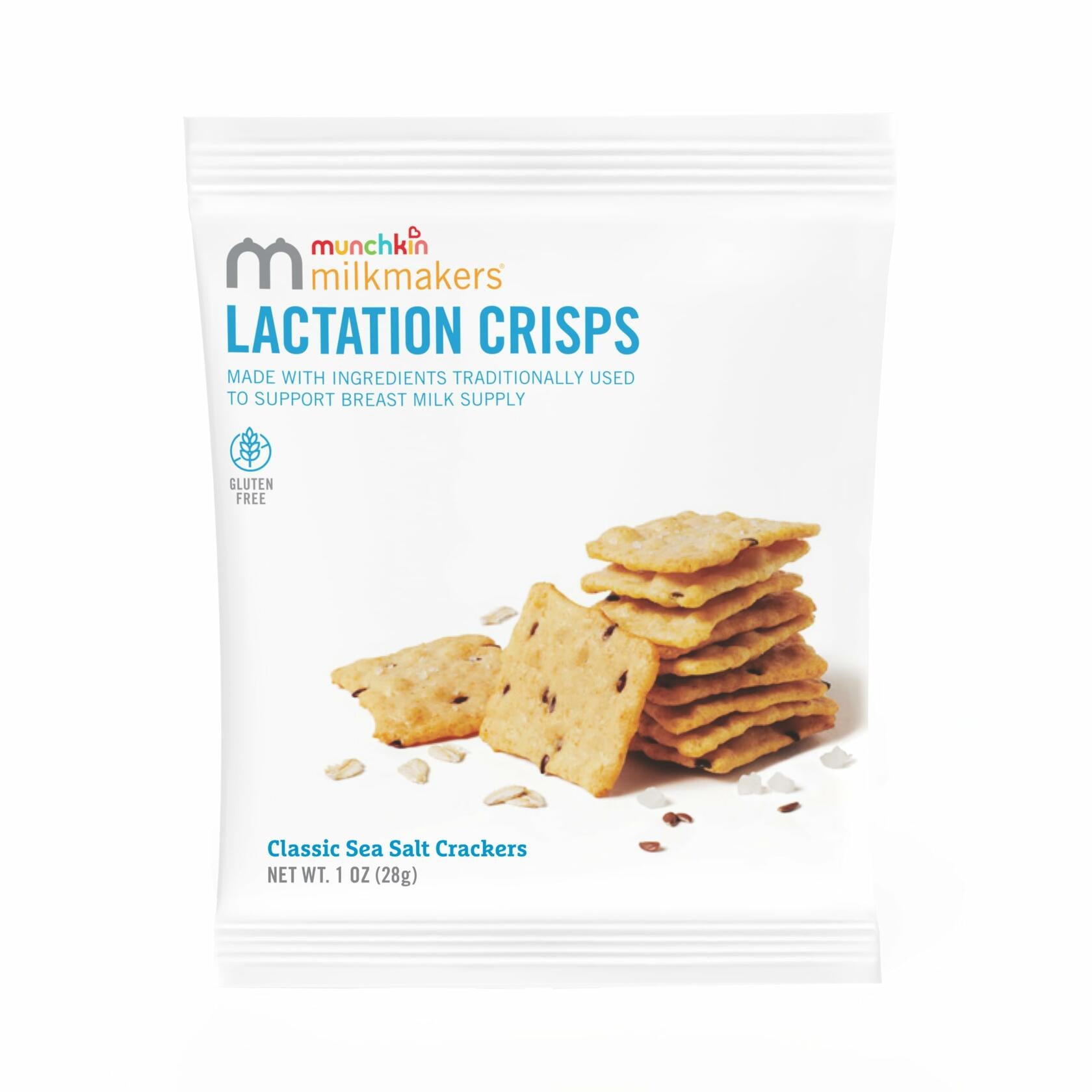 Munchkin Milkmakers Lactation Crisps Gluten Free Oats Flax 6 Count
