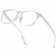 VEOFEMLEA Square Anti-Blue Light Glasses Transparent Frame Unisex