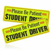 Yourkar 2PCS Magnetic Student Driver Reflective Car Safety Warning Stickers