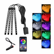 Sylvil Car LED Interior Strip Light RGB 36 LED Sound Active App Control