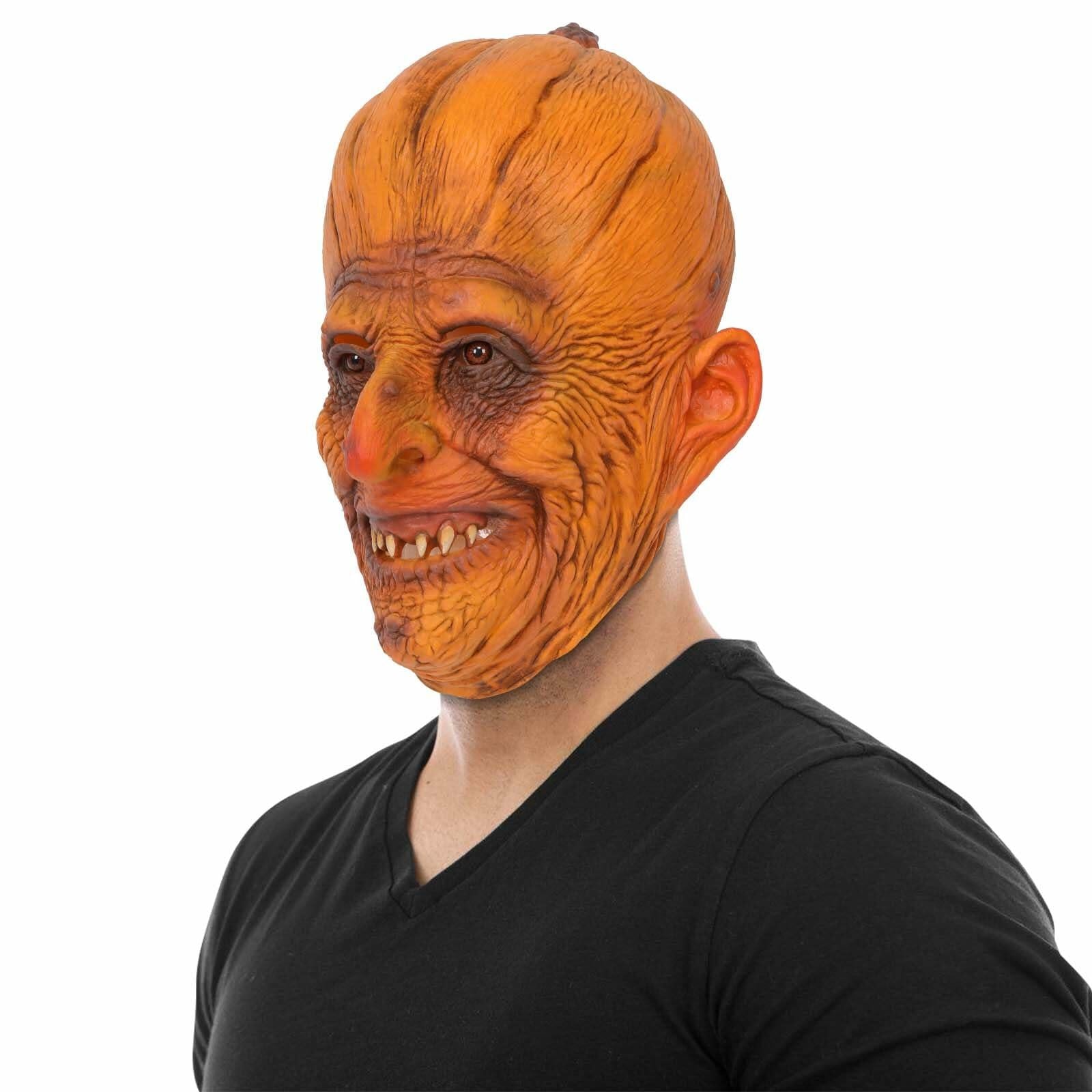 stepsin Scary Pumpkin Mask Full Head Latex Halloween Cosplay Monster