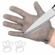 ChainsArmor Metal Mesh Anti-cut Butcher Gloves Stainless Steel Size L