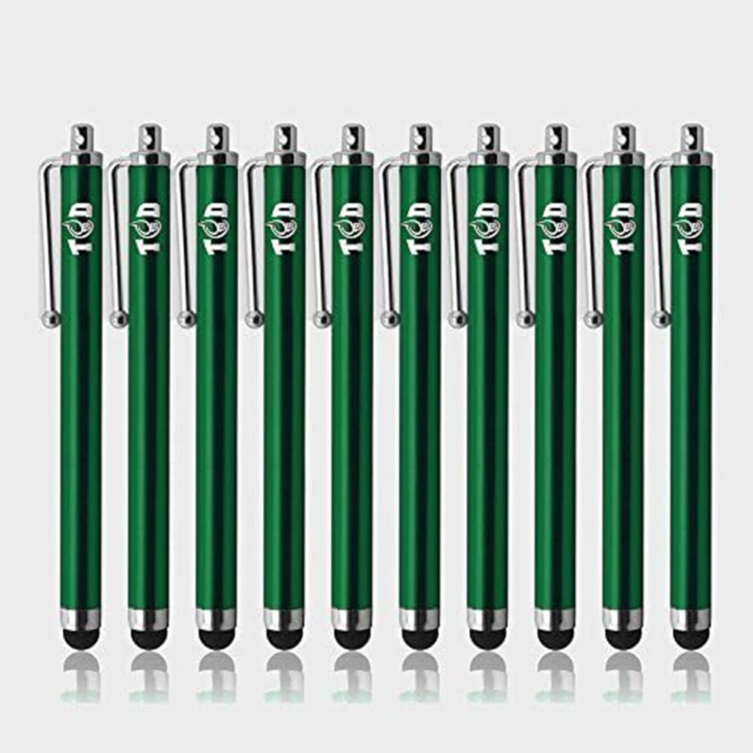 THE CASE DOCTOR TCD 10-Pack Green Stylus Pen Set Universal Capacitive