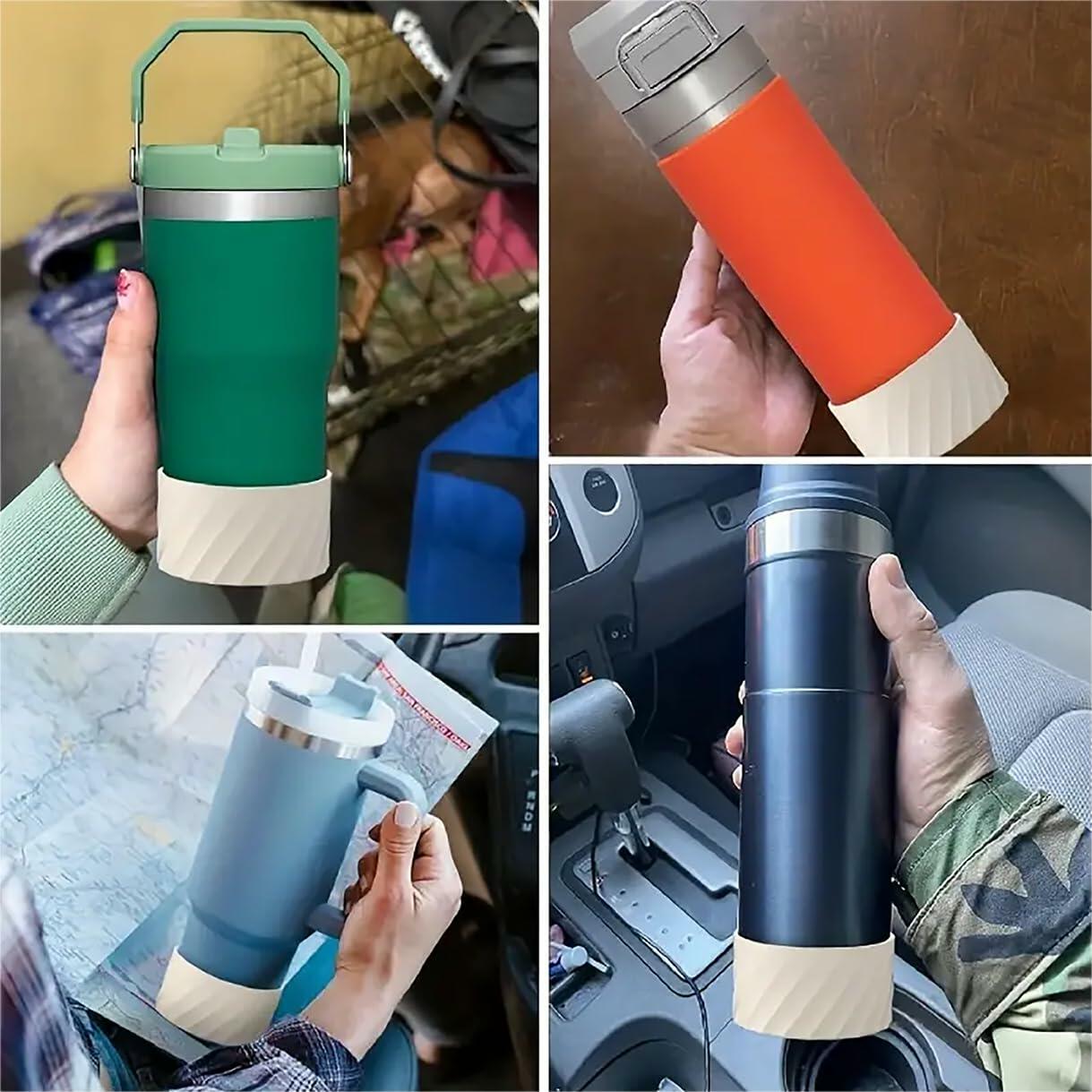 FoGooxr Silicone Tumbler Boot Water Bottle Bottom Protector Blue