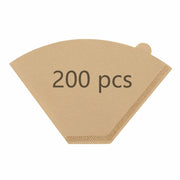 BRIKINTE Disposable Coffee Filters for Ninja DualBrew #4 Cone 200 Pcs