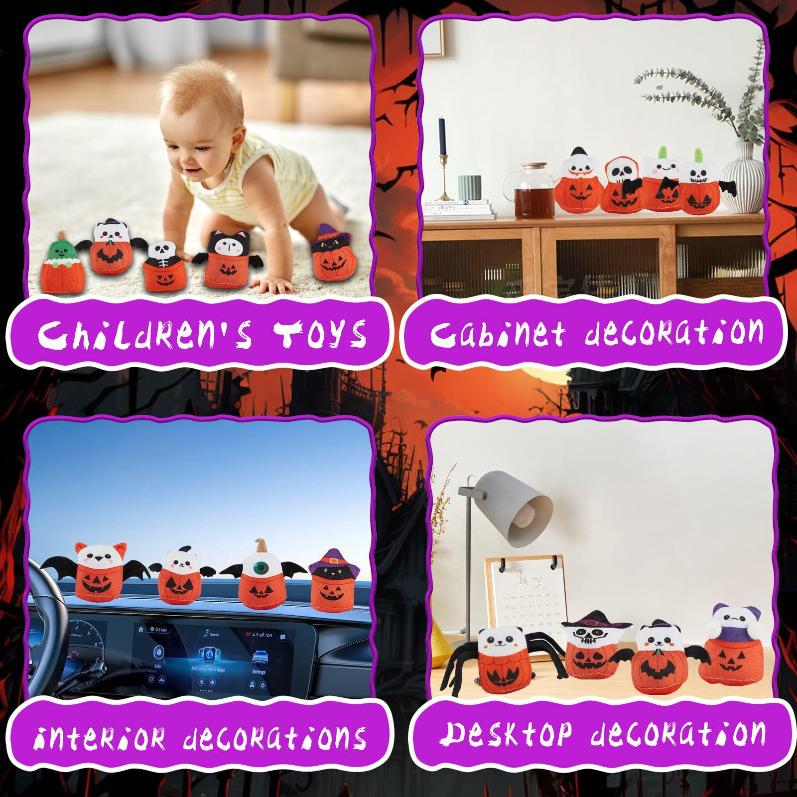 BBLYBD Plush Christmas Advent Calendar 2025 with 24 Pumpkin Plushies Halloween