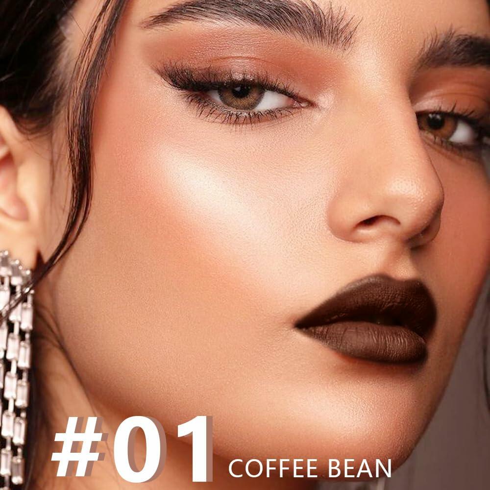 AMY'S DIARY Matte Lip Crayon White 8# 1 pc Longwear Smudge Waterproof