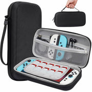 TIGOJH Switch 2 Carry Case with 10 Game Slots & Accessory Pocket Black