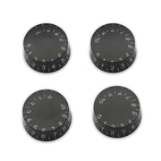 SAPHUE 4PCS Speed Control Knobs Electric Guitar Tone Volume Black