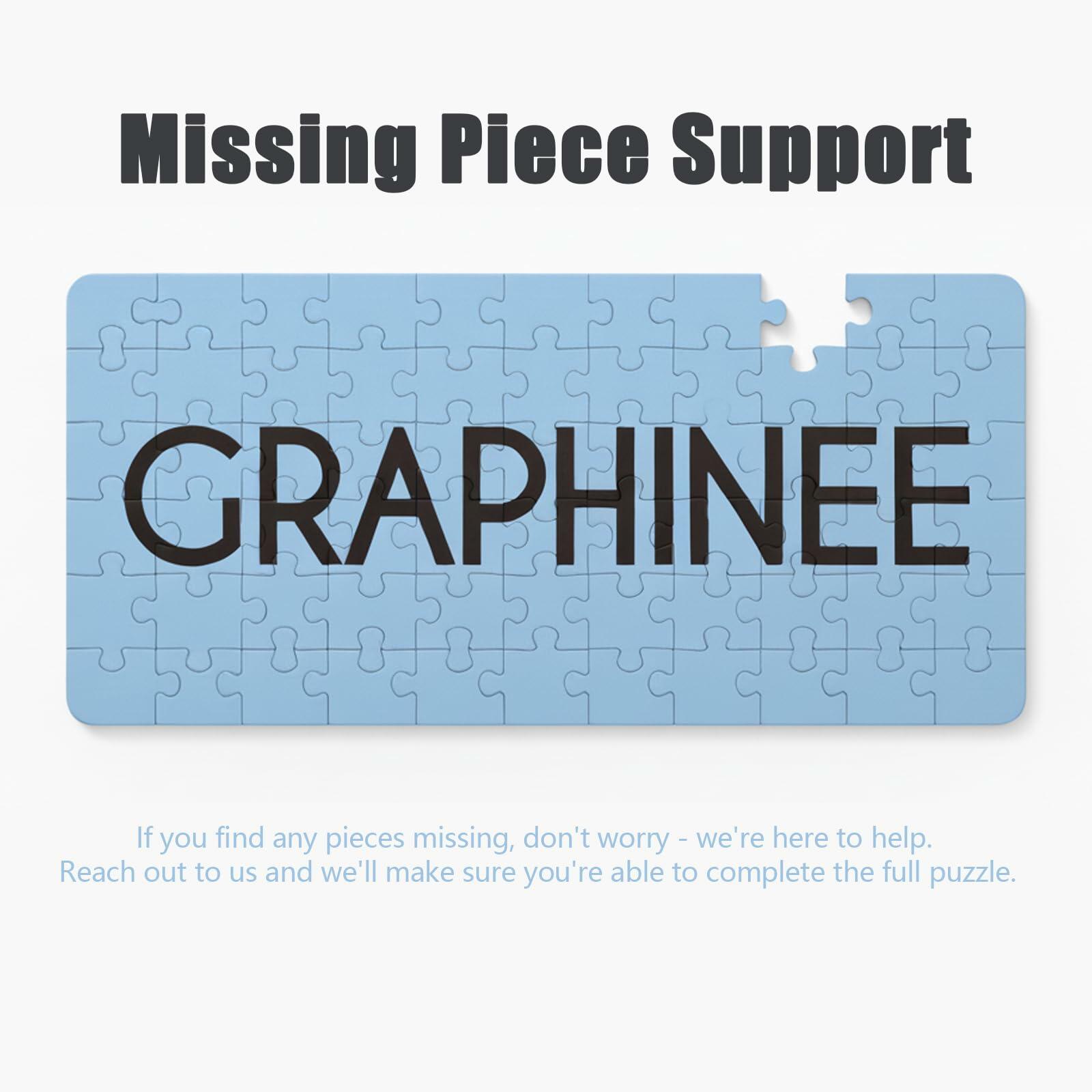 Graphinee 1000pcs Summer Tiger Jigsaw Puzzle Colorful Animal Paper Puzzle