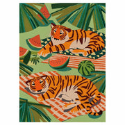Graphinee 1000pcs Summer Tiger Jigsaw Puzzle Colorful Animal Paper Puzzle