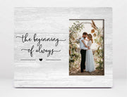 Orchroma Engagement Picture Frame Rustic Black 8x10 The Beginning of Always