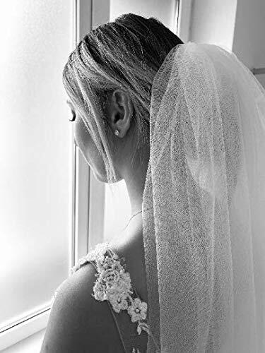 Bridal Veil Long Cathedral 1 Tier Soft Tulle with Comb Ivory