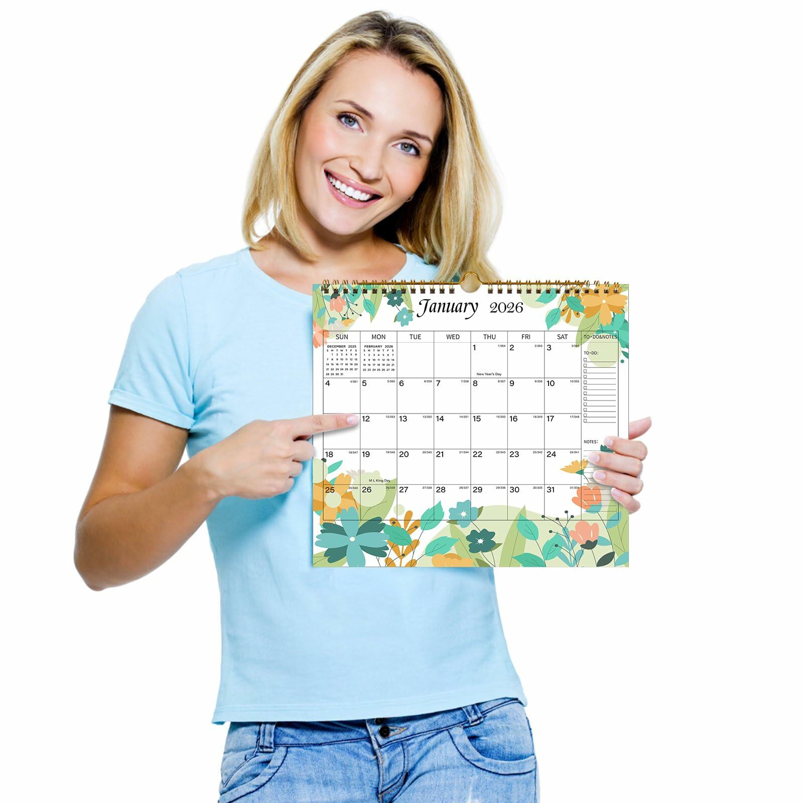 Lbylyhxc 2026 Wall Calendar 18 Months Jul 2025-Dec 2026 14.7x11.5 Inches