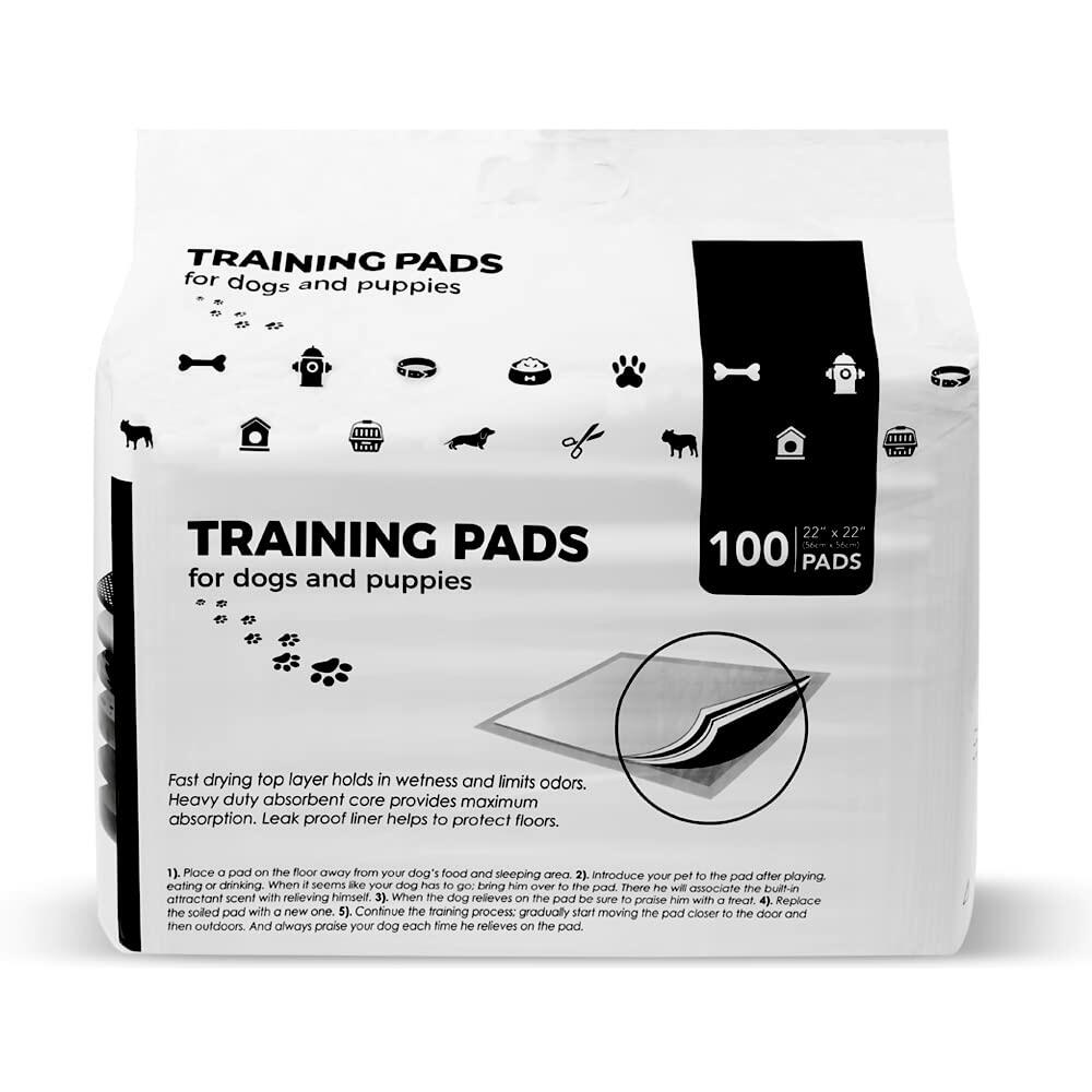 BV Puppy Pads Leak-Proof 100 Count 22x22 Absorbent Odor Control 6-Layer